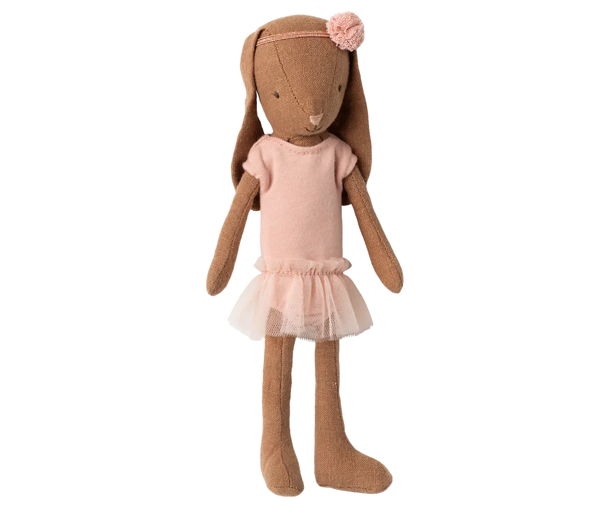 Bunny, Size 3 - Chocolate brown - Ballet  suit and skirt rose
