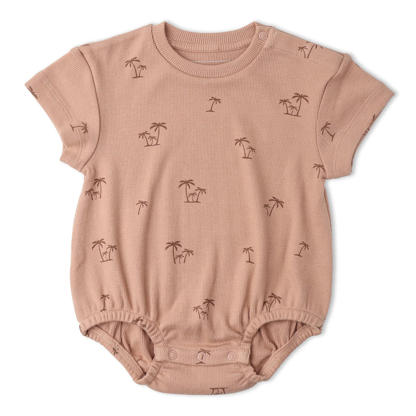 Island Palm Organic Short Sleeve Bubble Romper