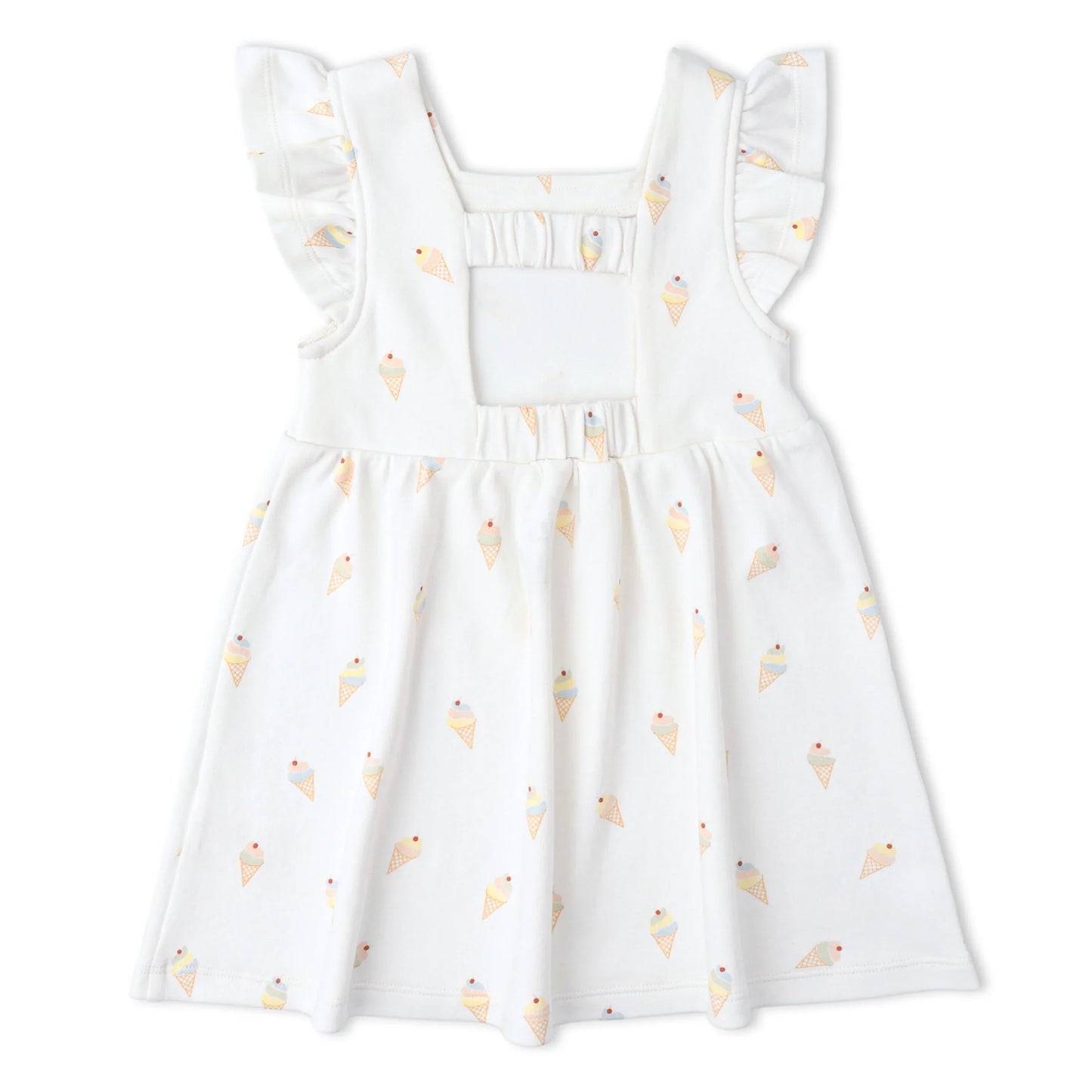 Ice Cream Organic Cutout Back Dress