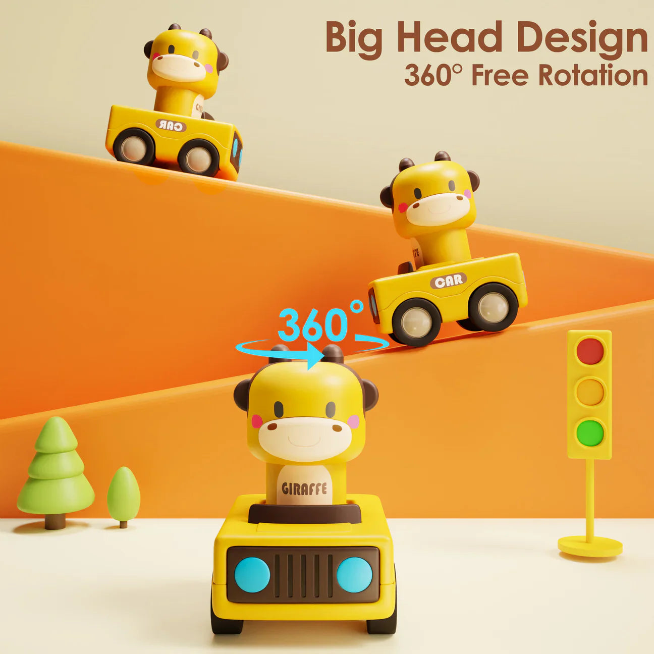 Press and Go Animal Car Toys