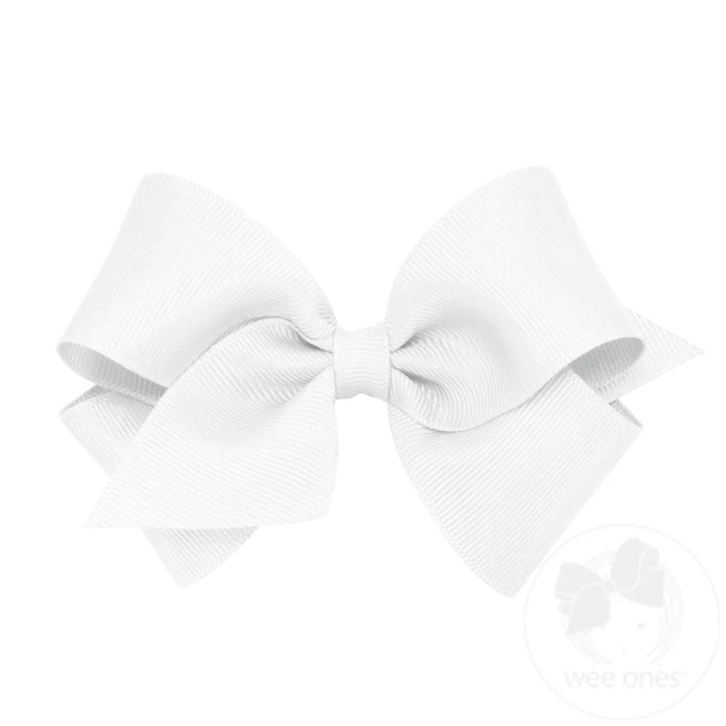 Wee Ones - Small Classic Grosgrain Hair Bow (Plain Wrap)
