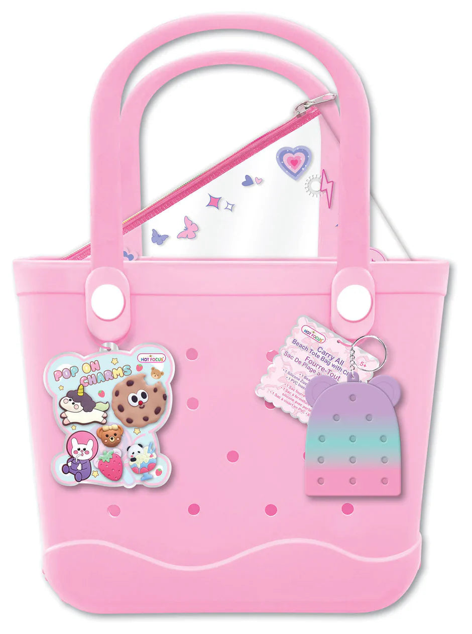Critters Carry All Beach Tote Bag with Charms