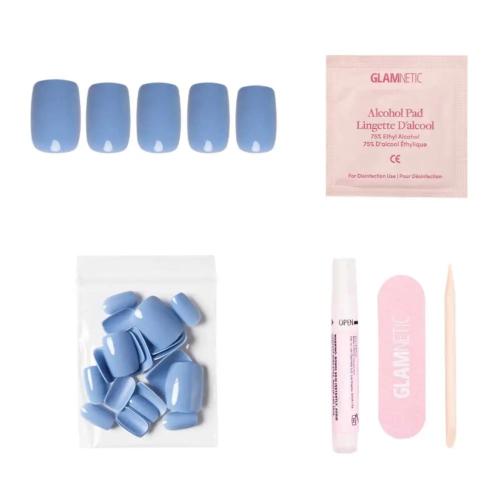 Cashmere Blue Press-On Nails