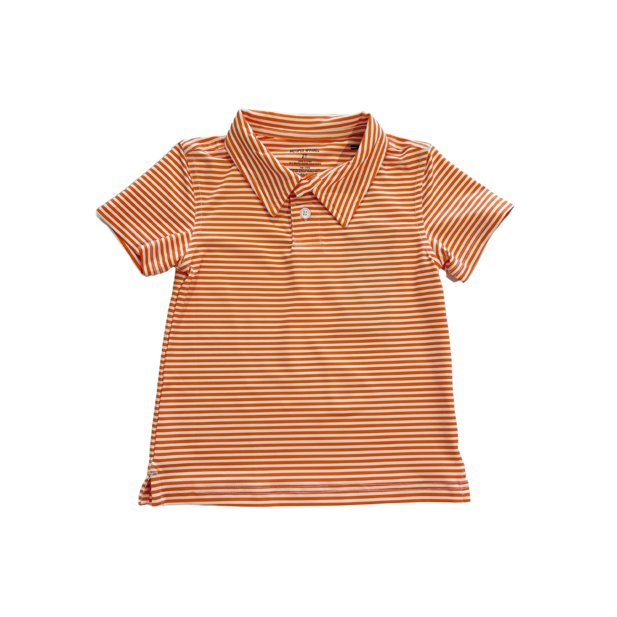 Meripex - Orange and White Stripe Polo