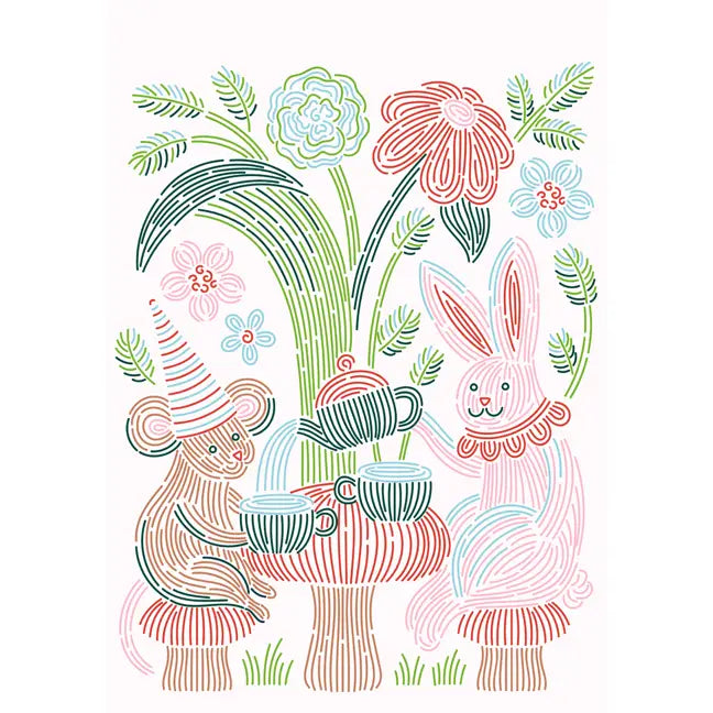 Flowart - Trace By Line - Woodland Whimsy