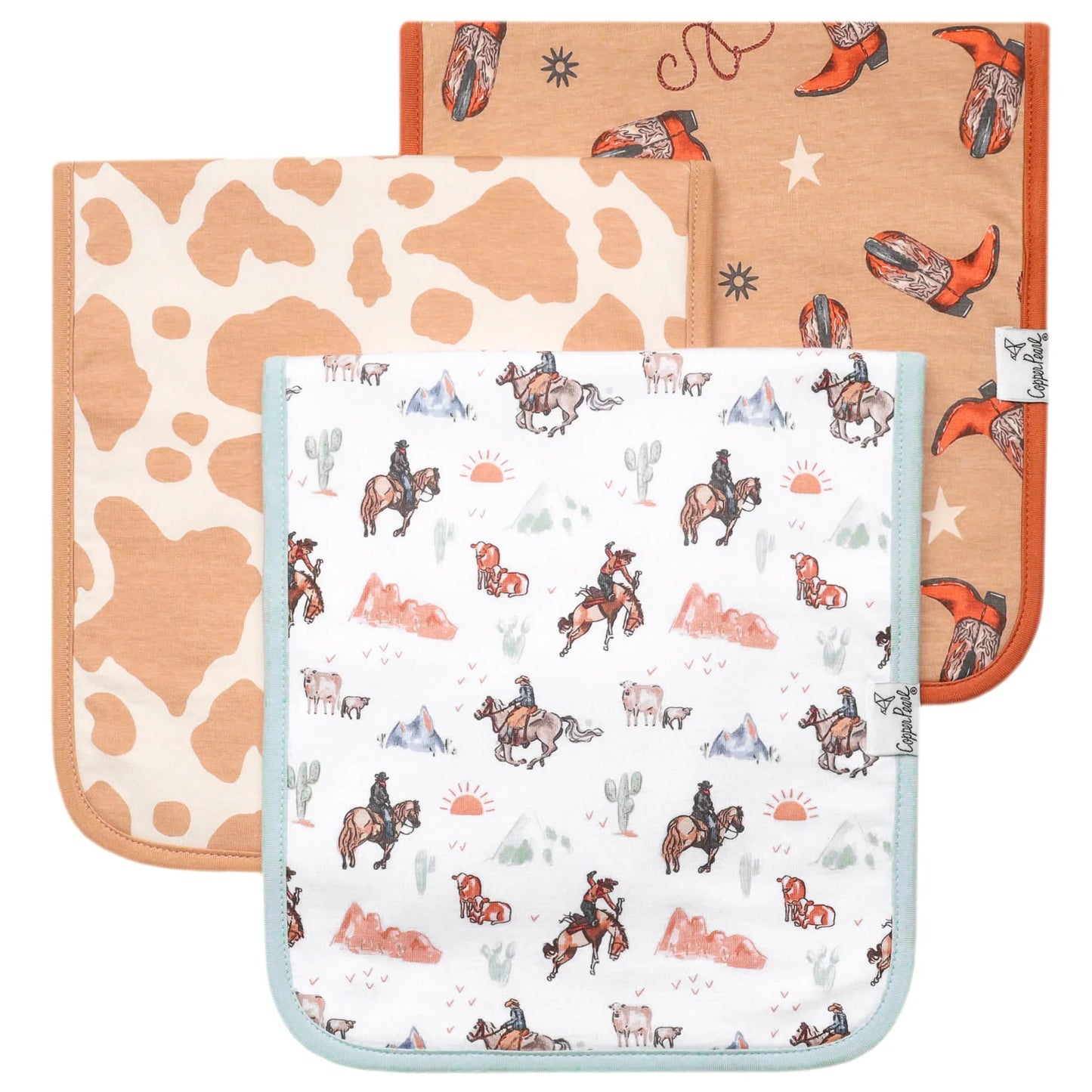 Copper Pearl - Boone Premium Burp Cloths
