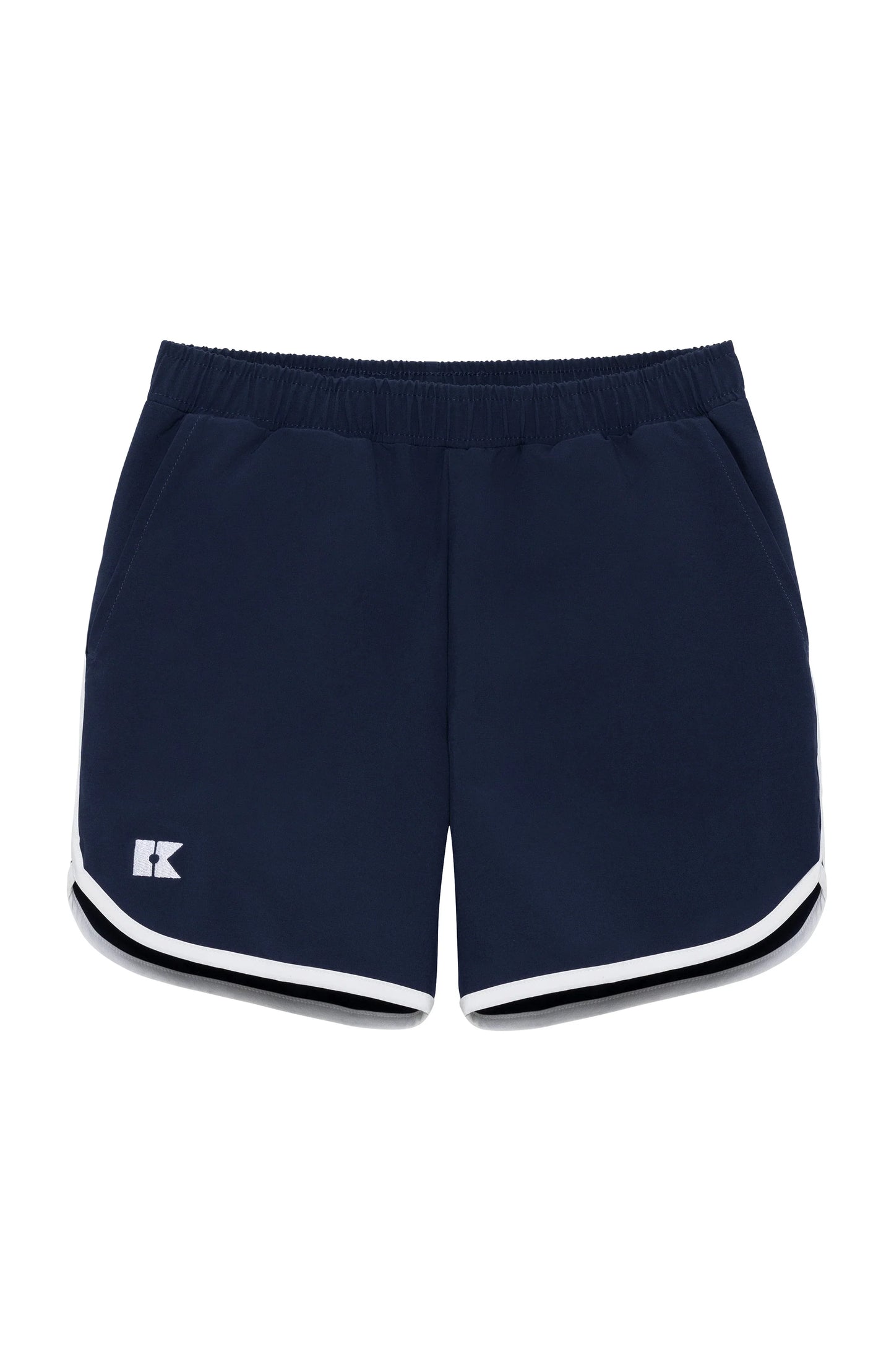 navy retro super short with white piping