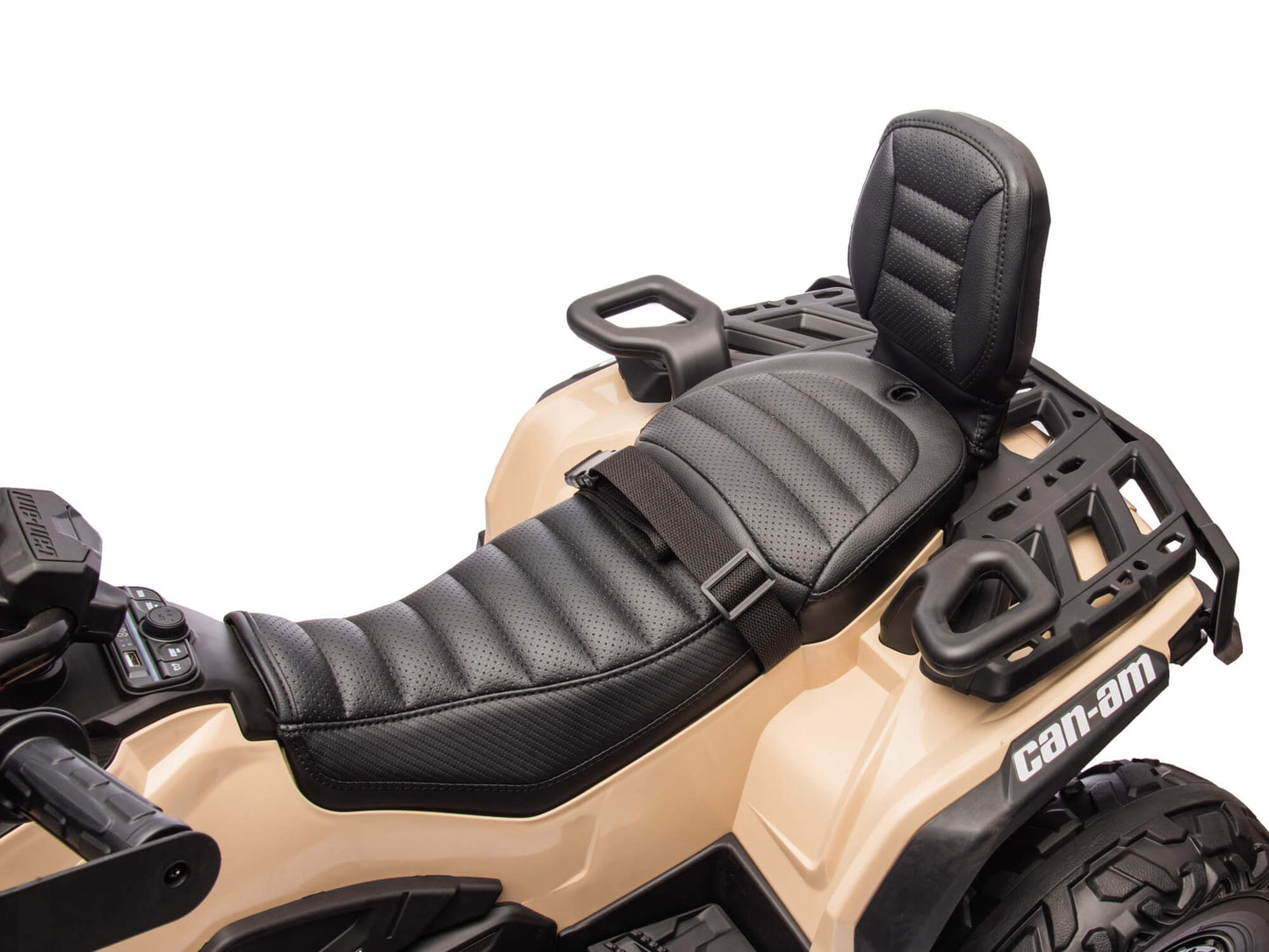 24V Can-Am Kids Outlander 4WD Ride-On ATV - Khaki