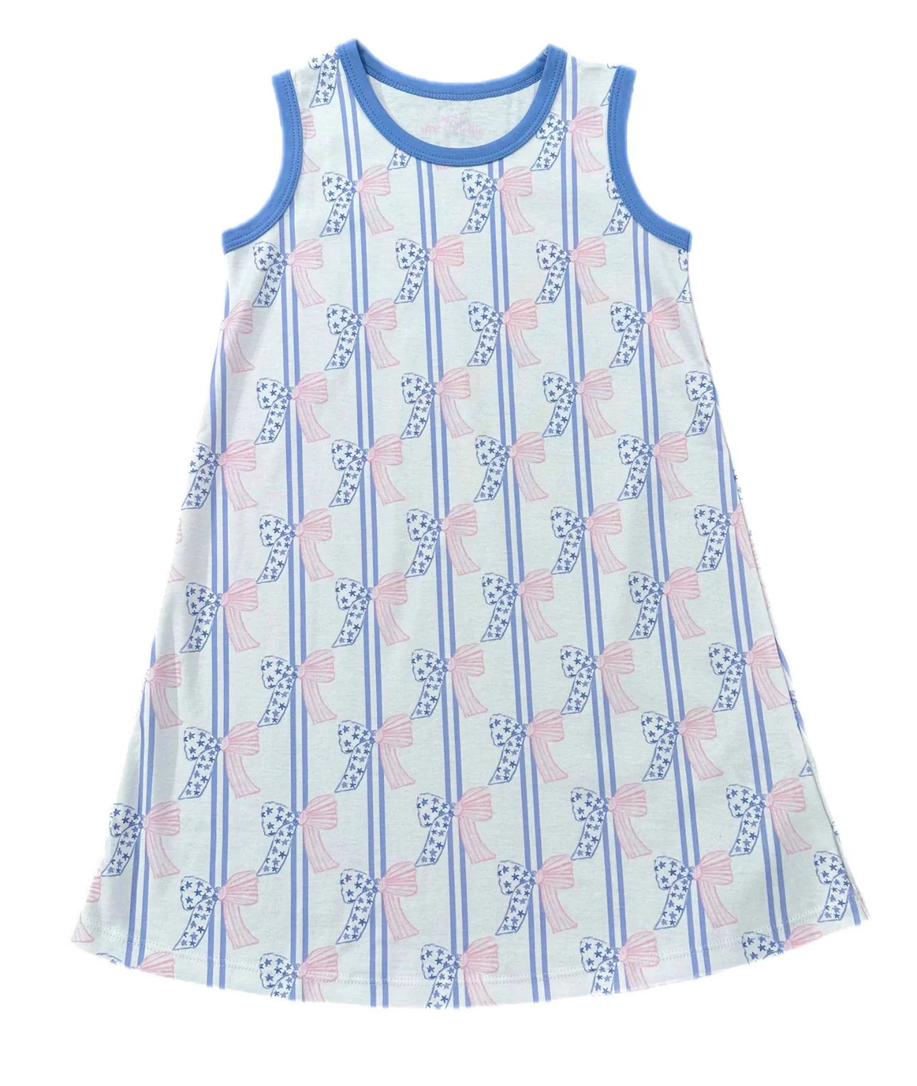 Patriotic Bow Knit Madison Sleeveless Play Dress