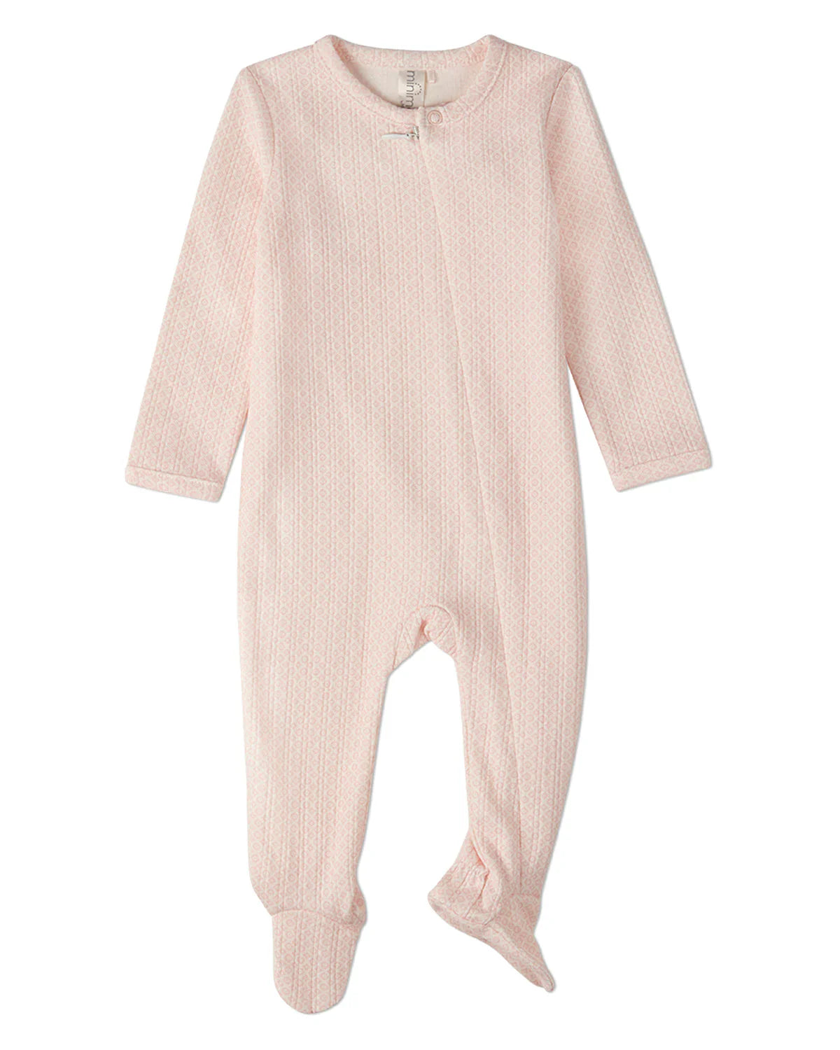 Pink All Over Abstract Print Footie