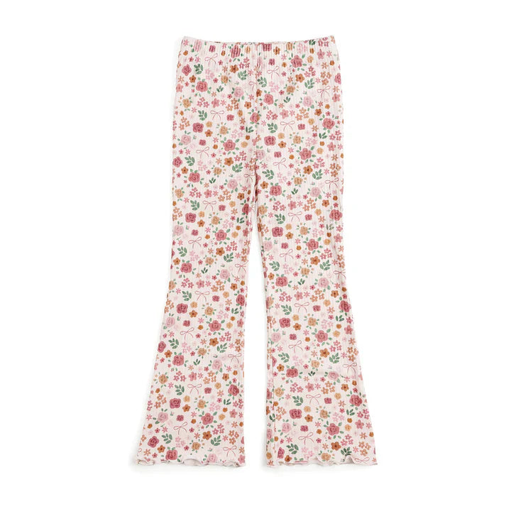 Berry Floral Flare Legging