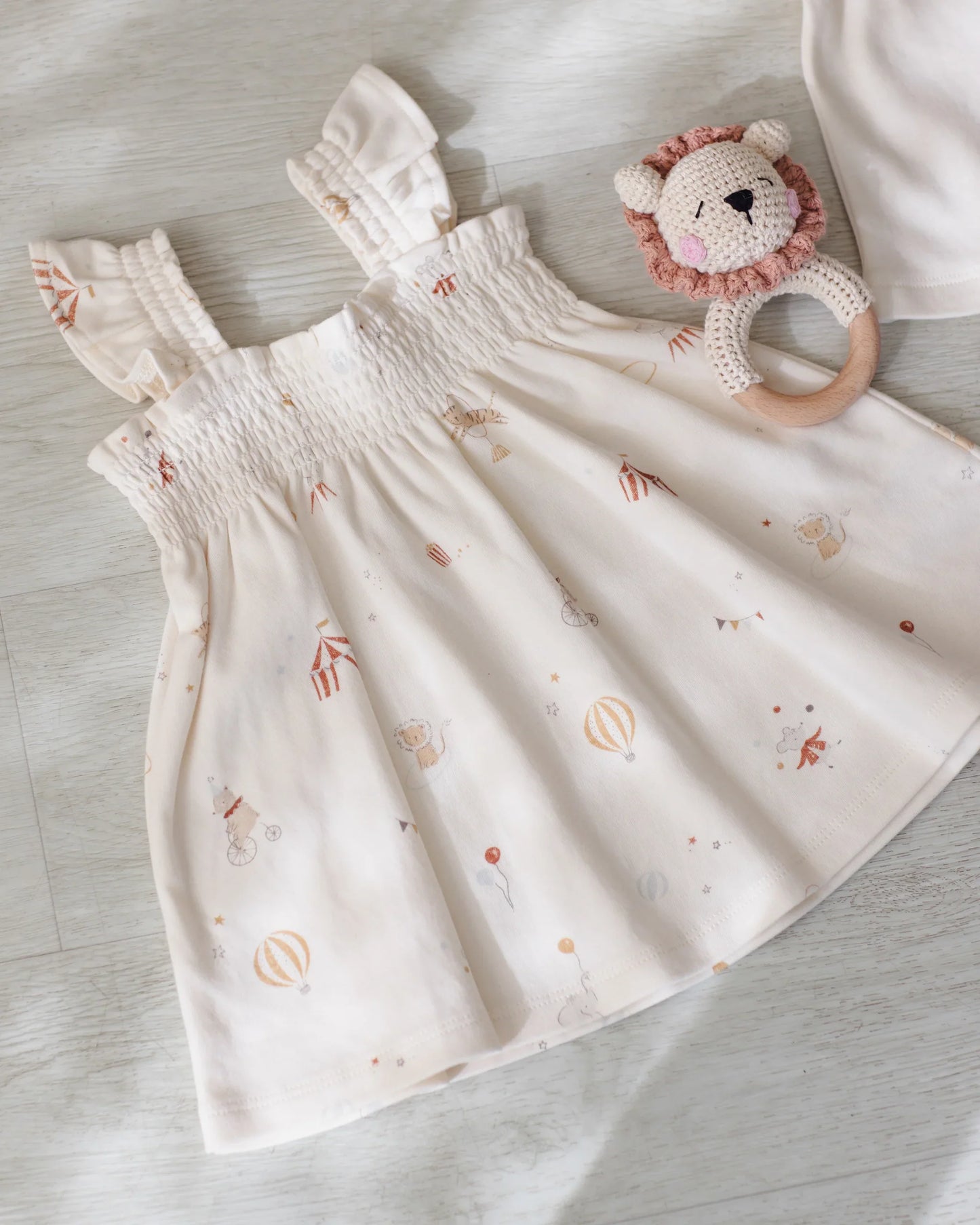 Carnival Smocked Jersey Dress