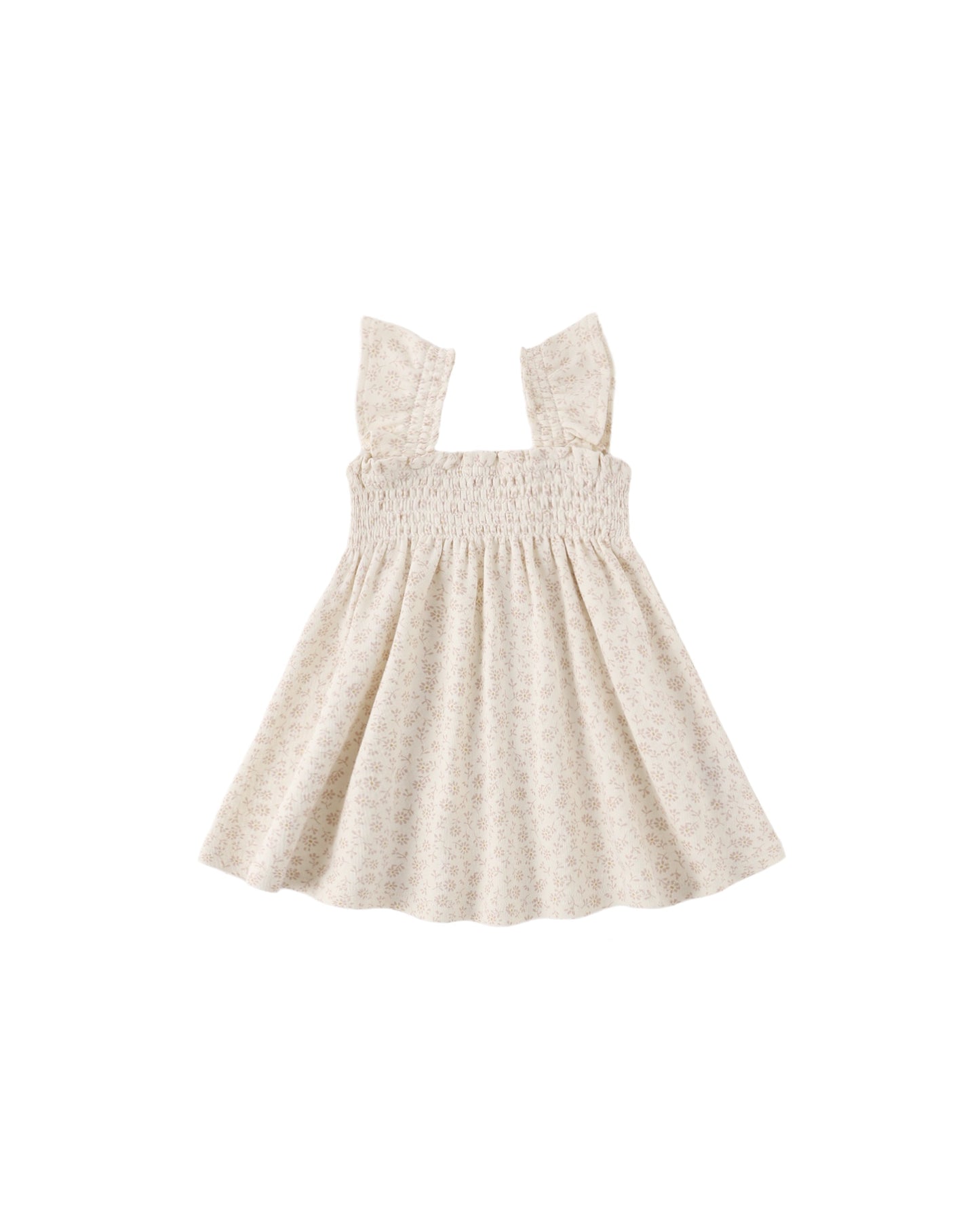 Ditsy Smocked Jersey Dress