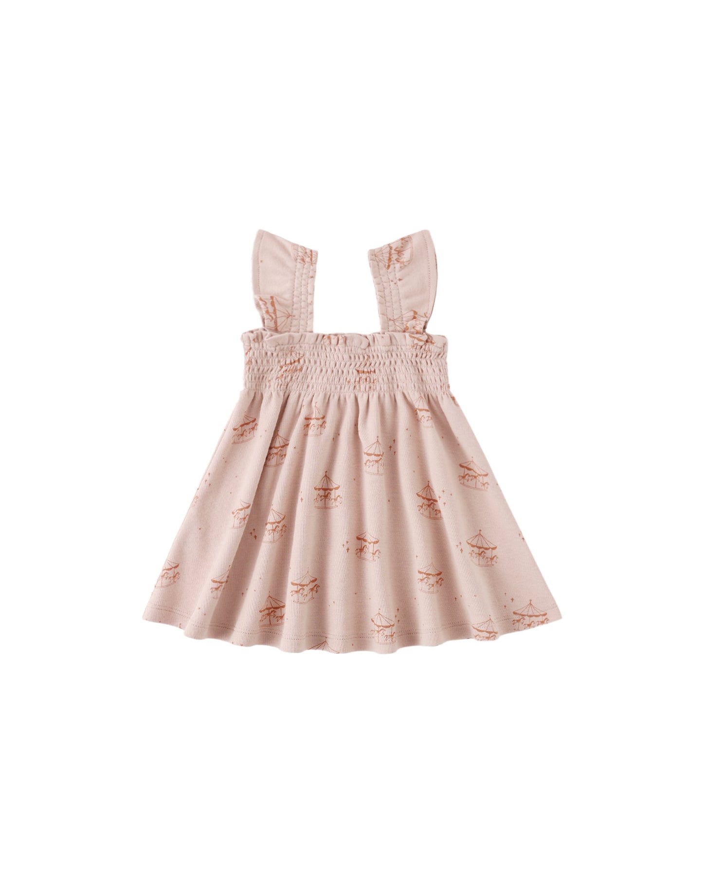 Carousel Smocked Jersey Dress