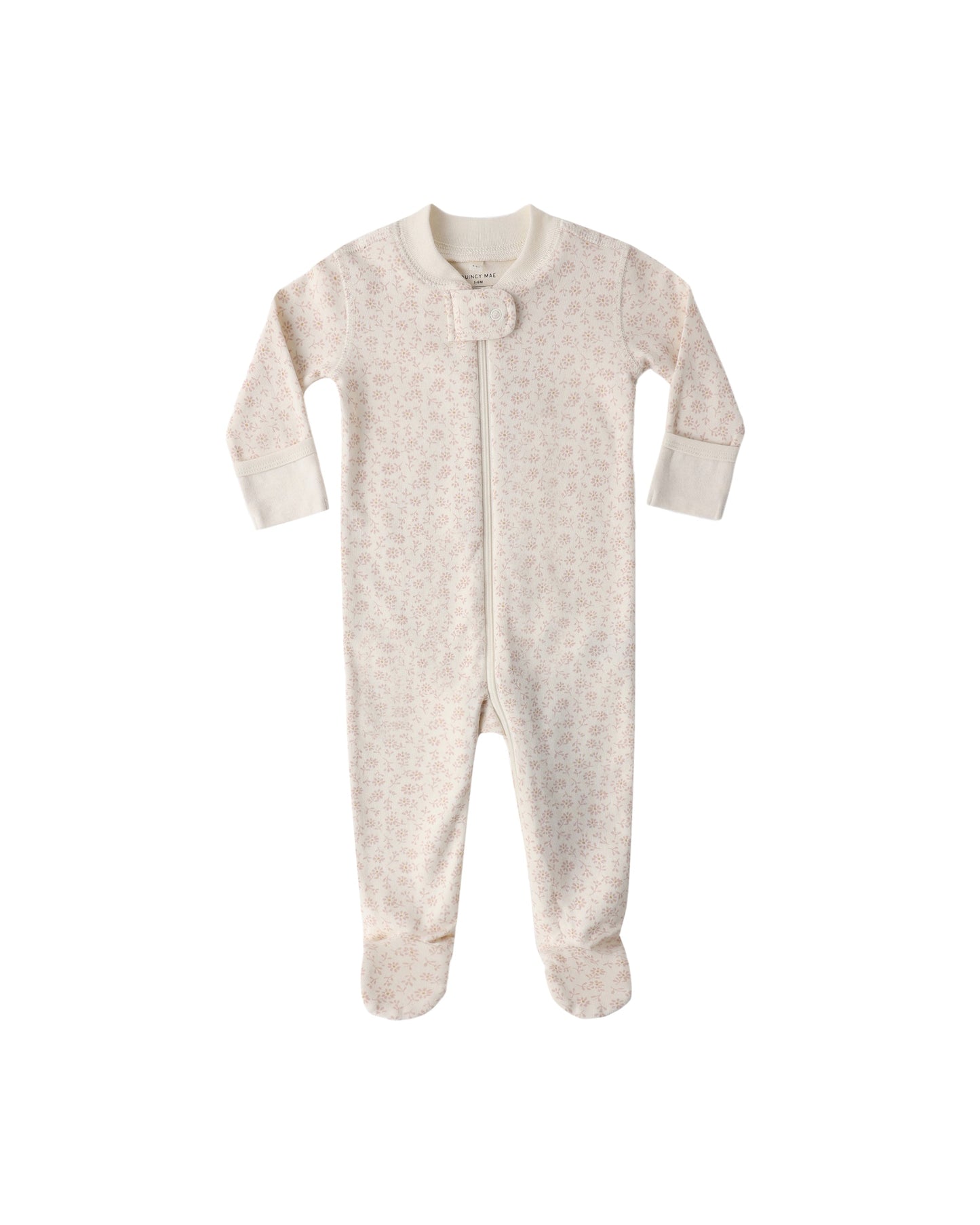 Ditsy Zip Long Sleeve Sleeper Footie