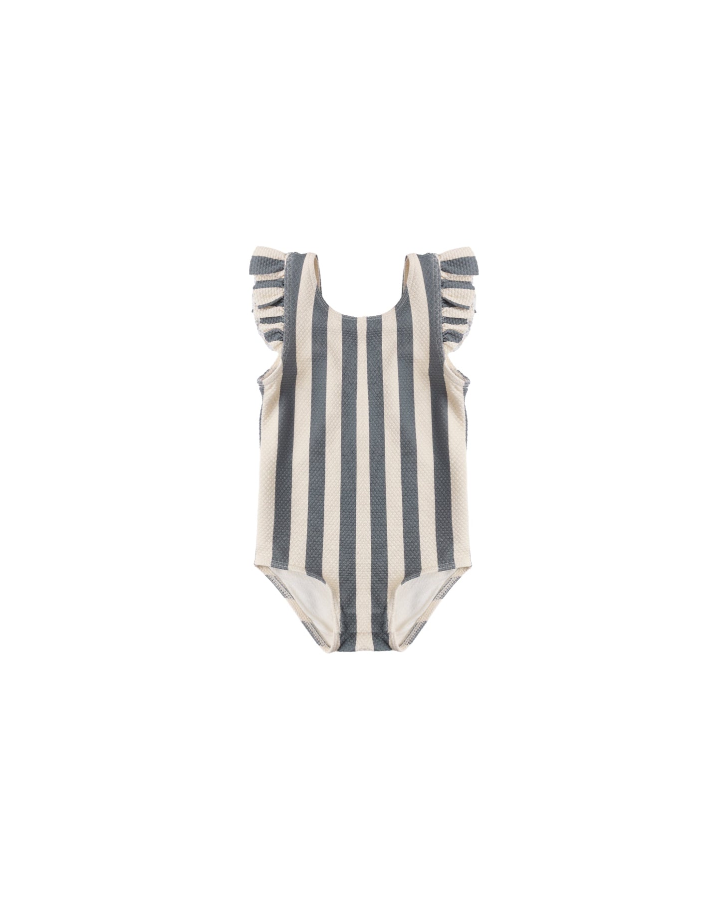 Retro Ocean Stripe Scoop Back One Piece Swimsuit