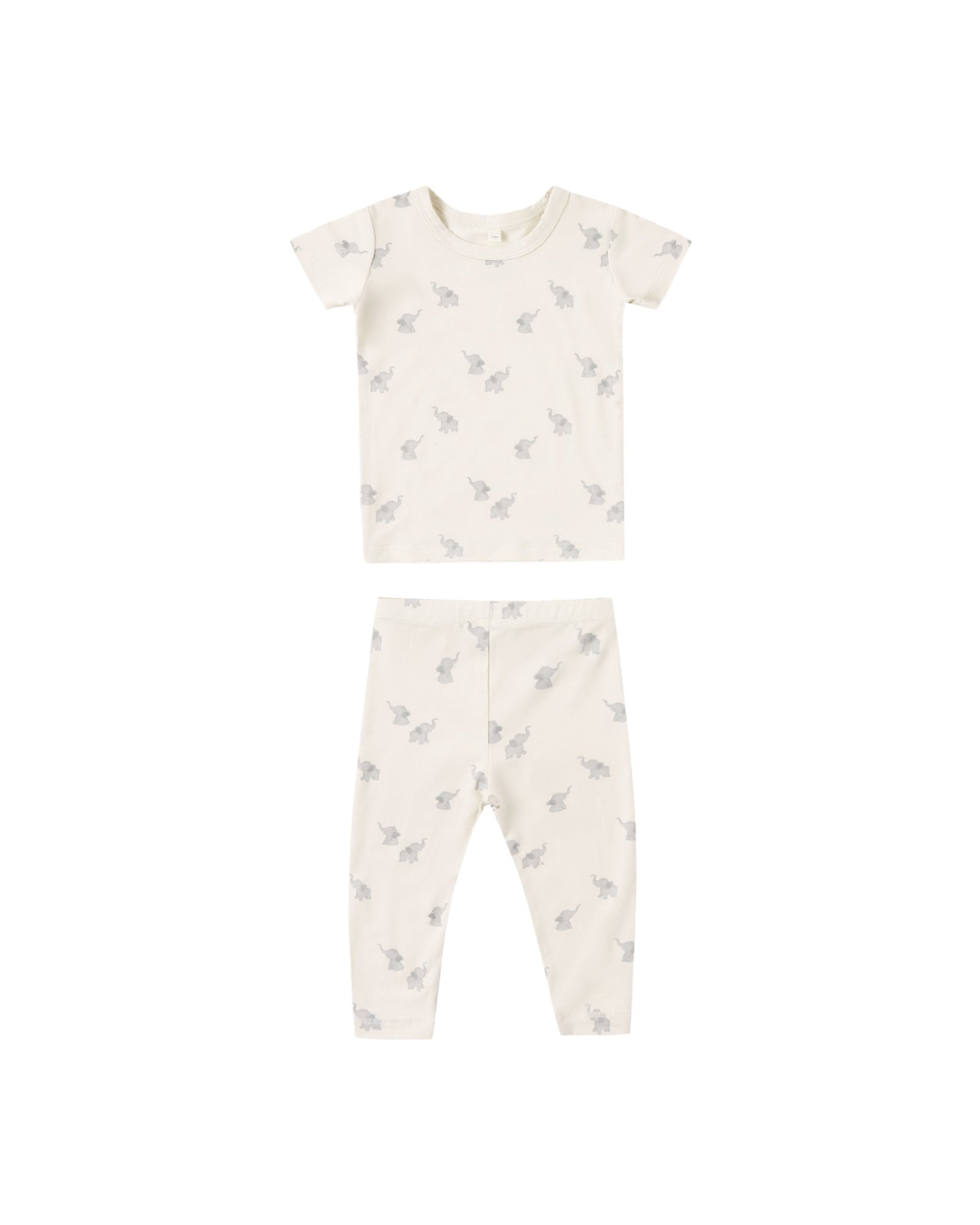 Elephants Bamboo Short Sleeve Pajama Set