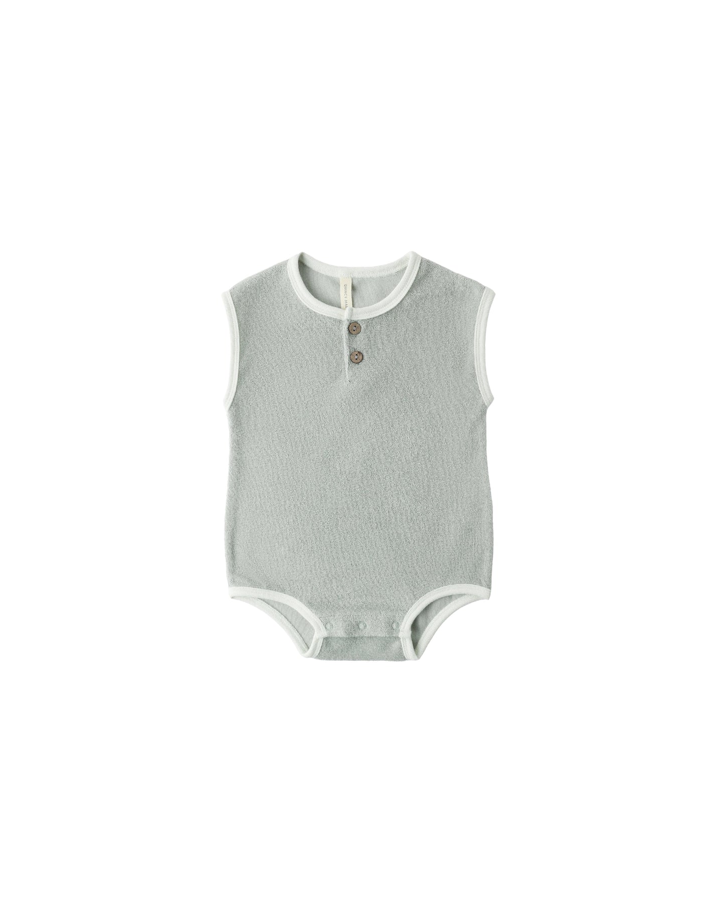 Sage Terry Cloth Romper