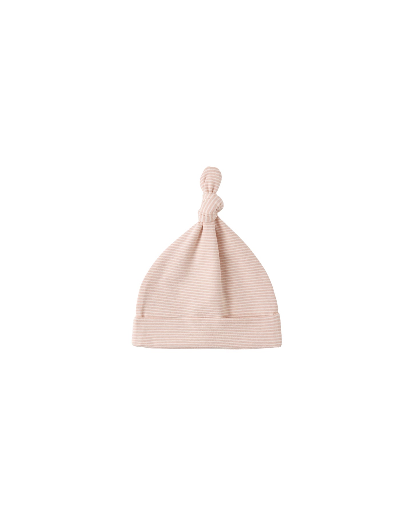 Melon Micro Stripe Knotted Baby Hat