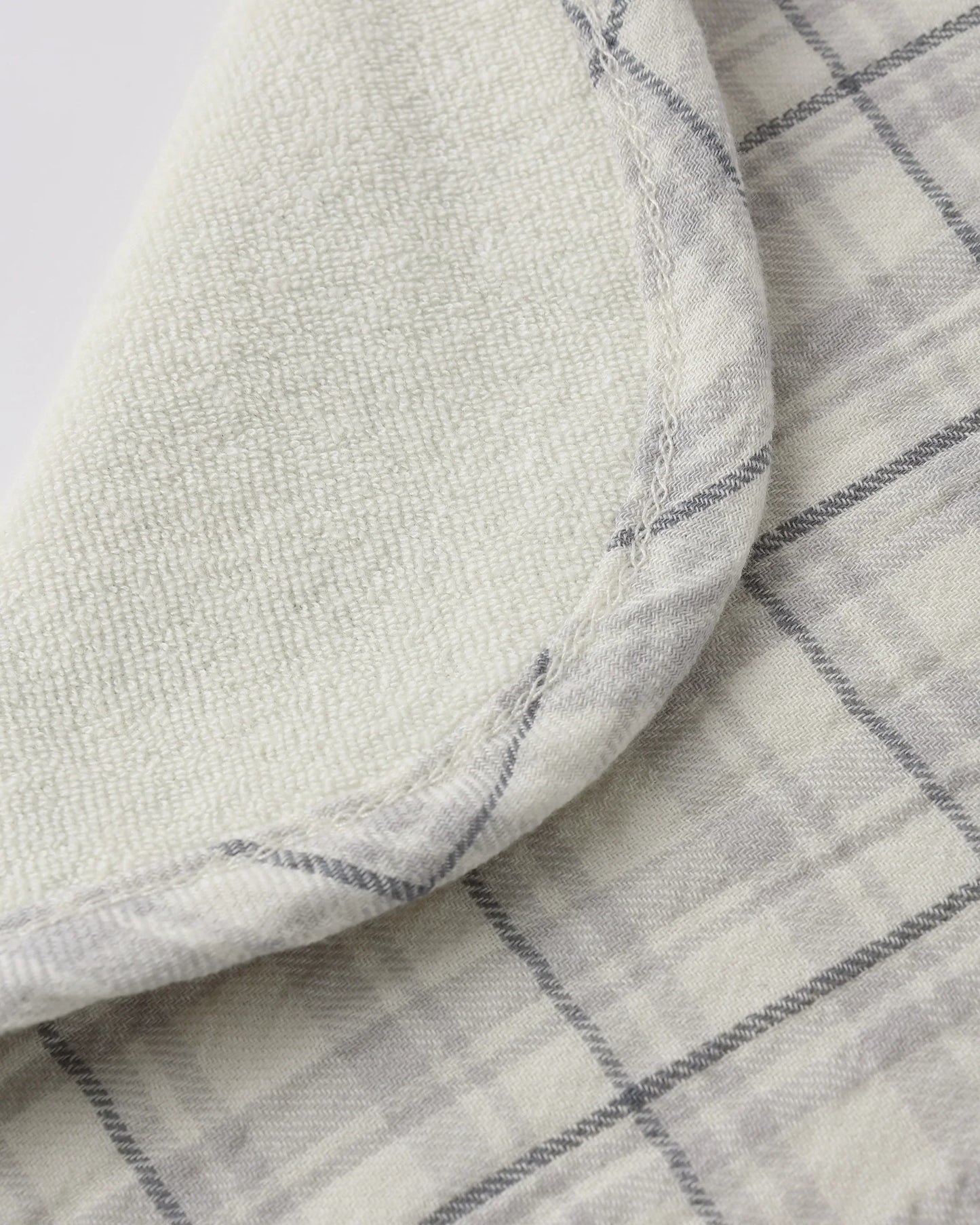 Blue Plaid Woven Tie Bib
