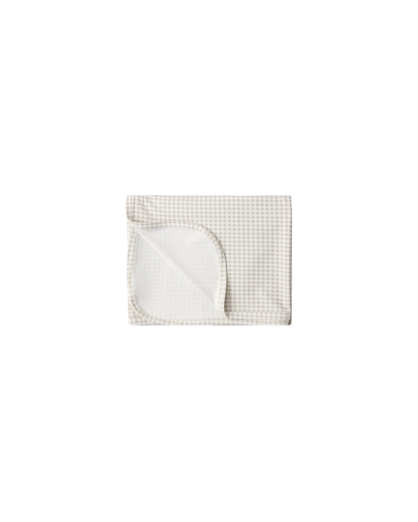 Oat Gingham Bamboo Swaddle