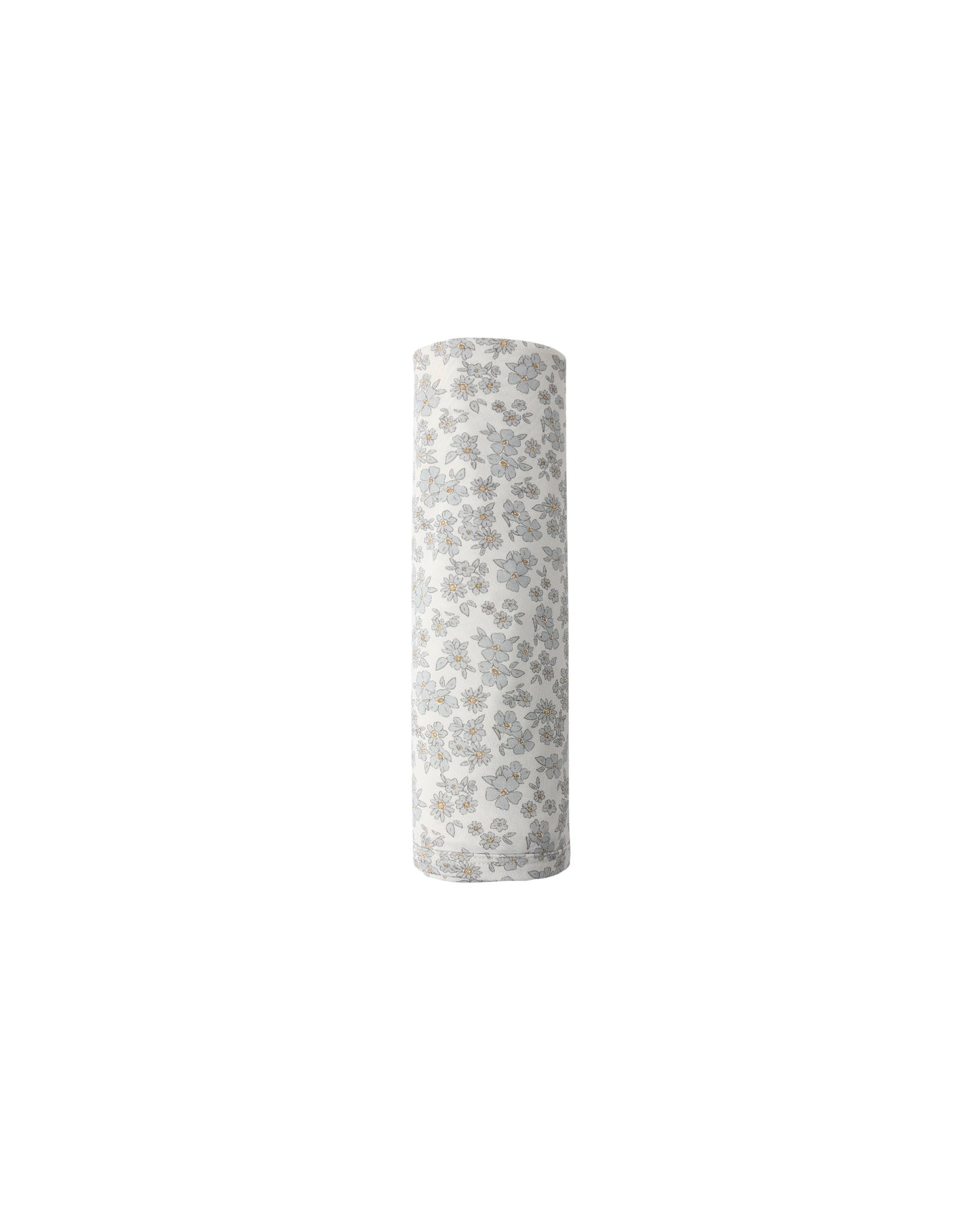 Blue Floral Bamboo Swaddle