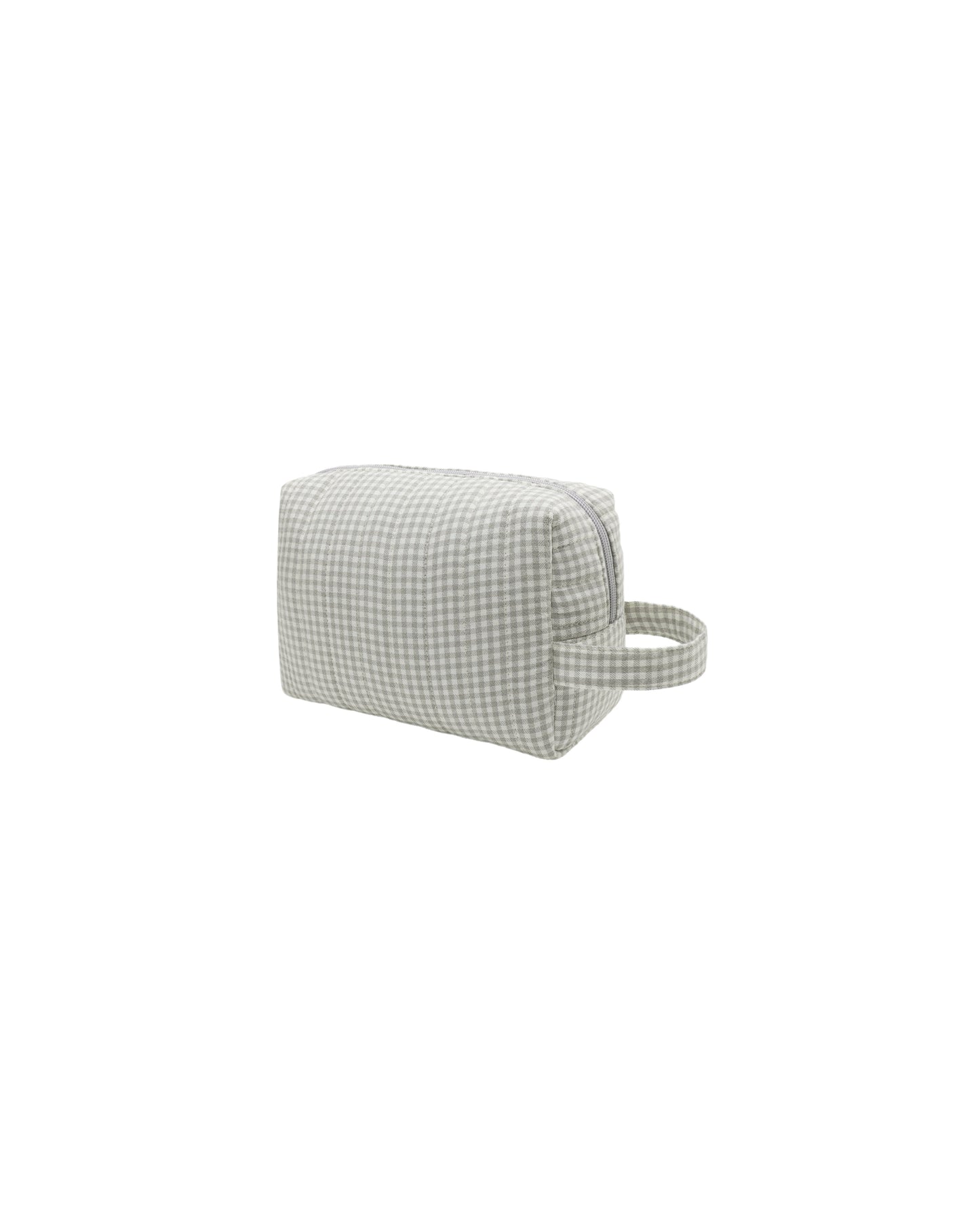 Sage Gingham Toiletry Bag
