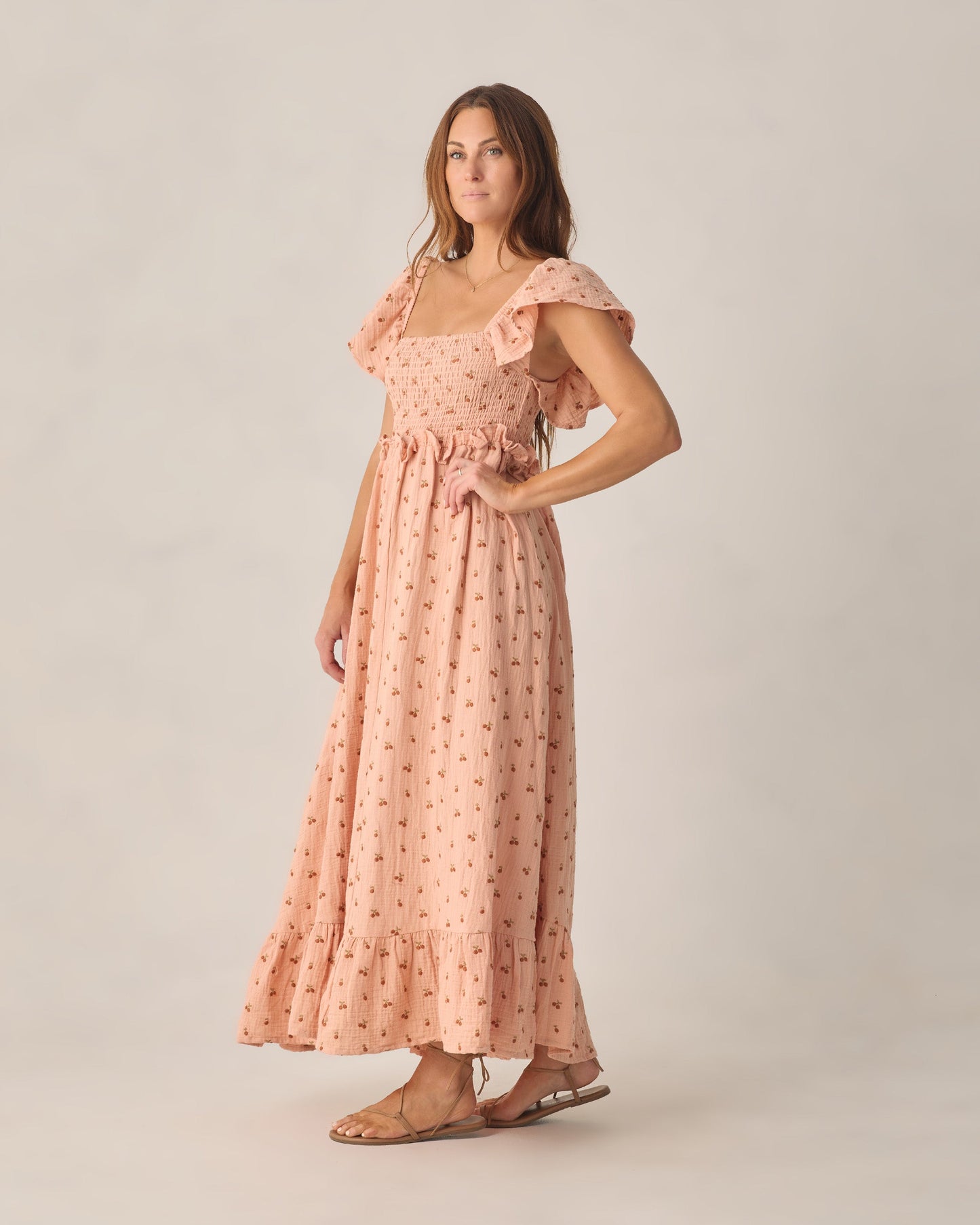 Women's Cherry Embroidery Francesca Dress