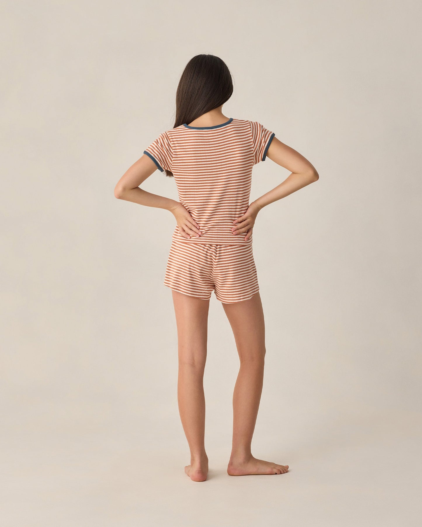Teen Poppy Stripe Pointelle Shorts