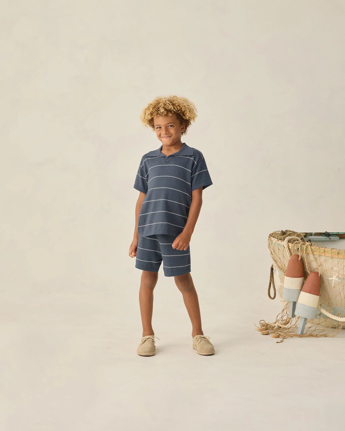Navy Stripe Chandler Knit Short