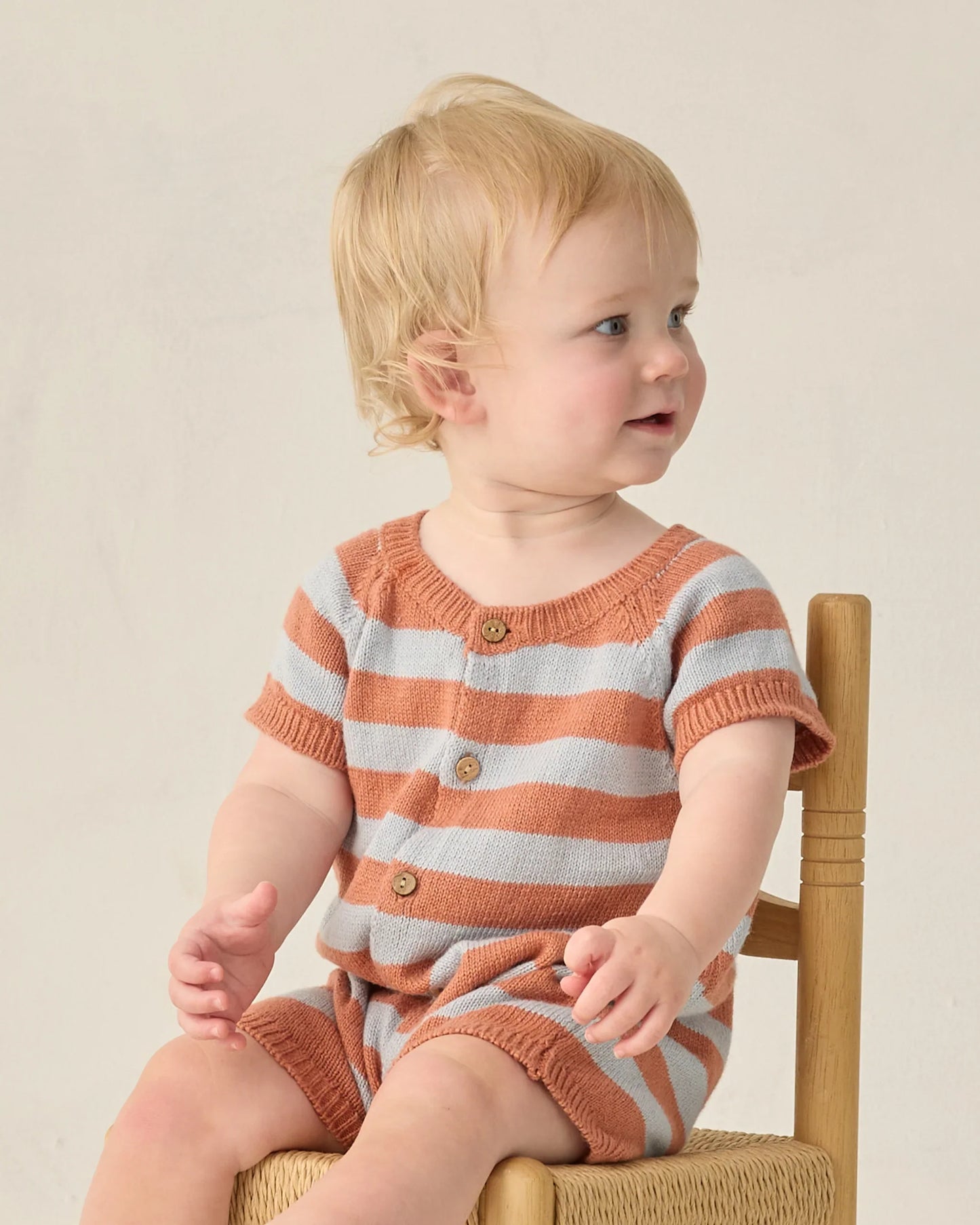 Americana Stripe Liam Knit Romper