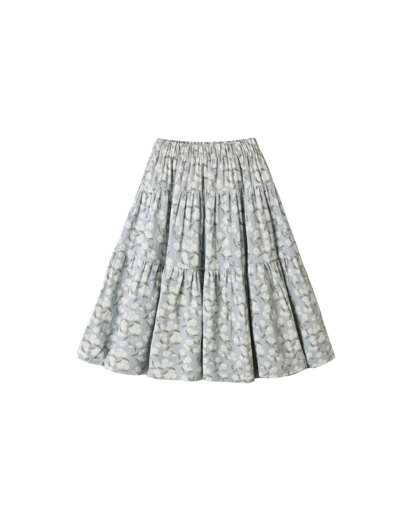 Light Blue Tiered Mini Skirt