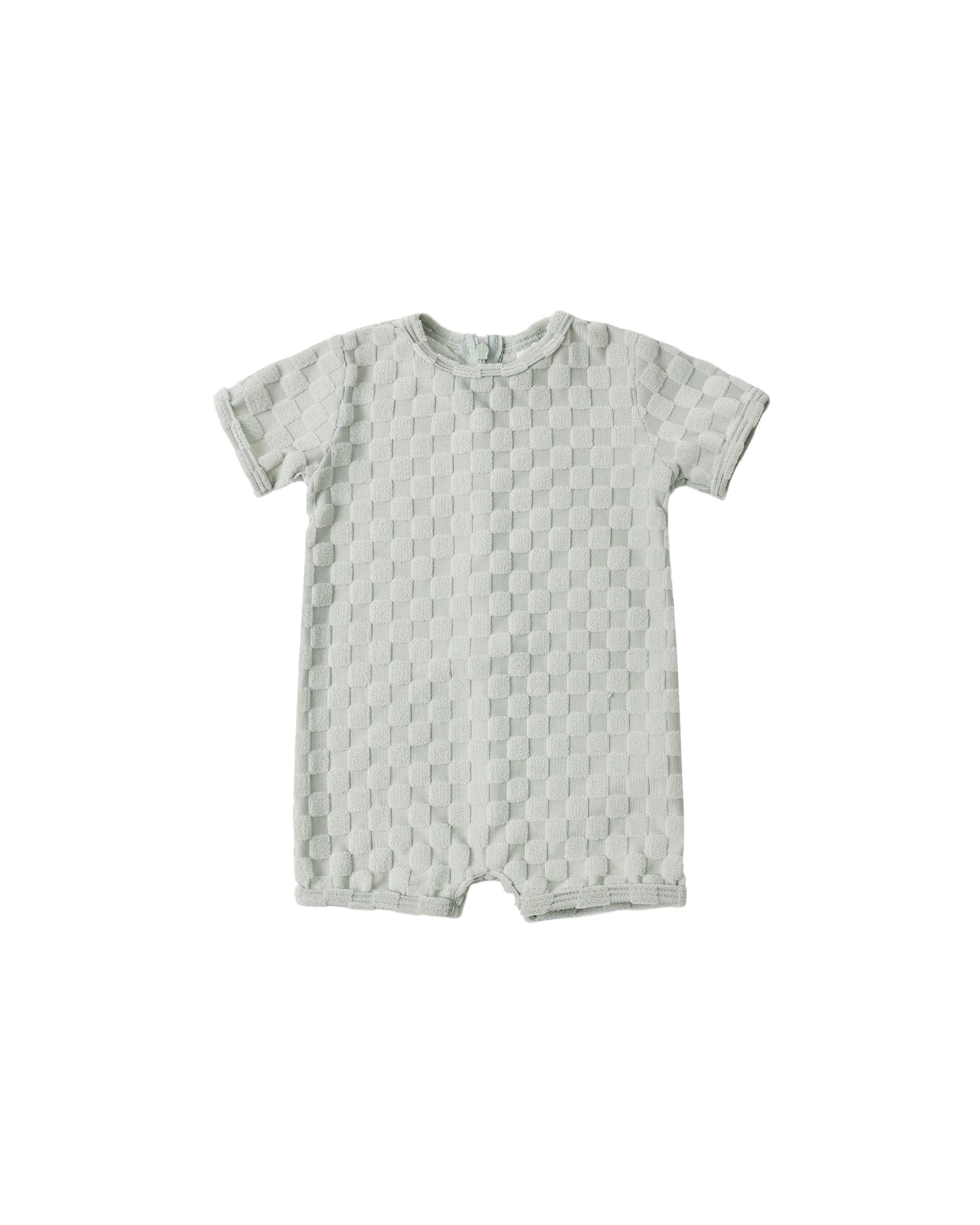 Sage Check Shortie One Piece