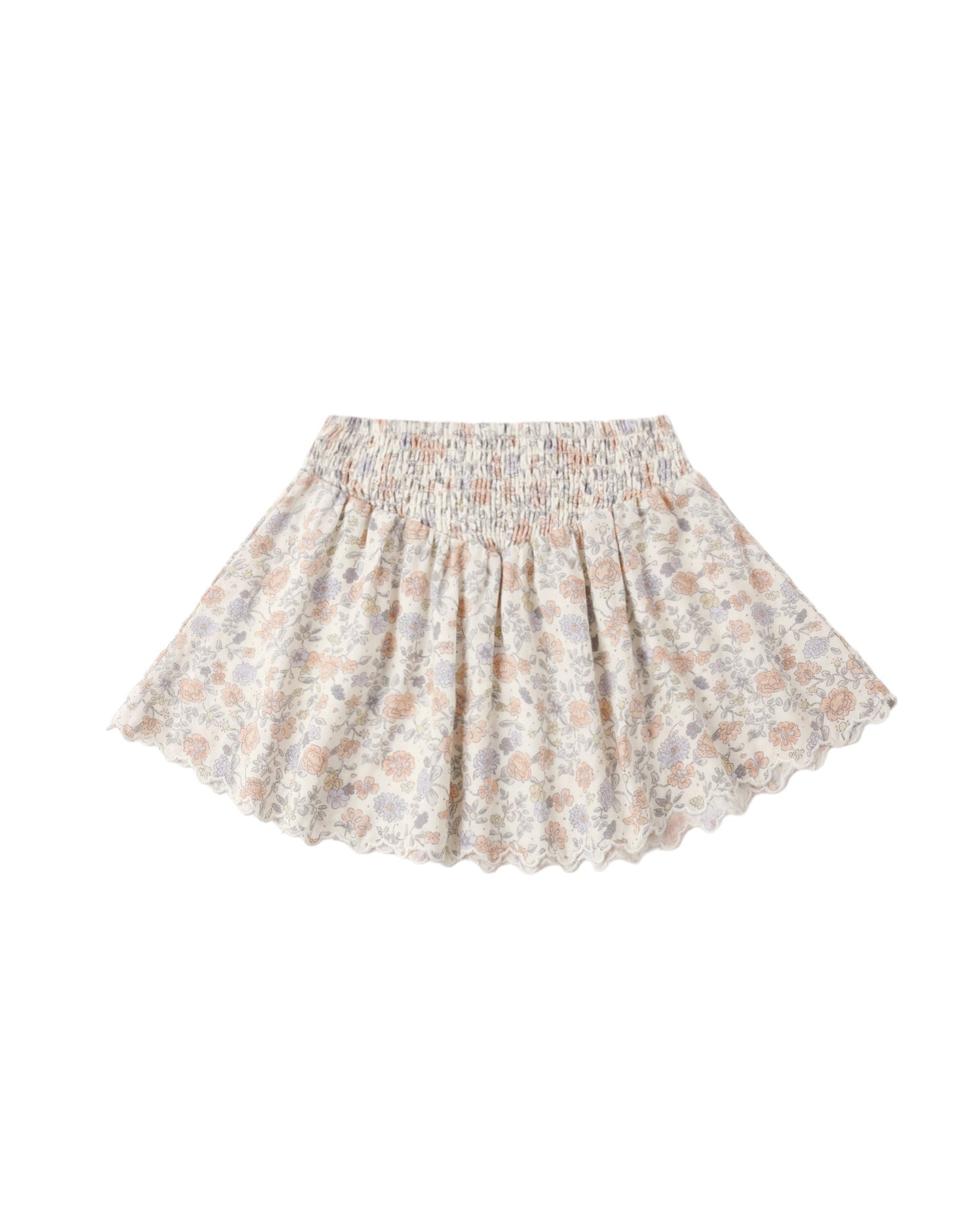 Bloom Smocked V Mini Skirt
