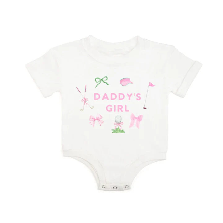 Daddy's Girl Golf Icon Short Sleeve Romper