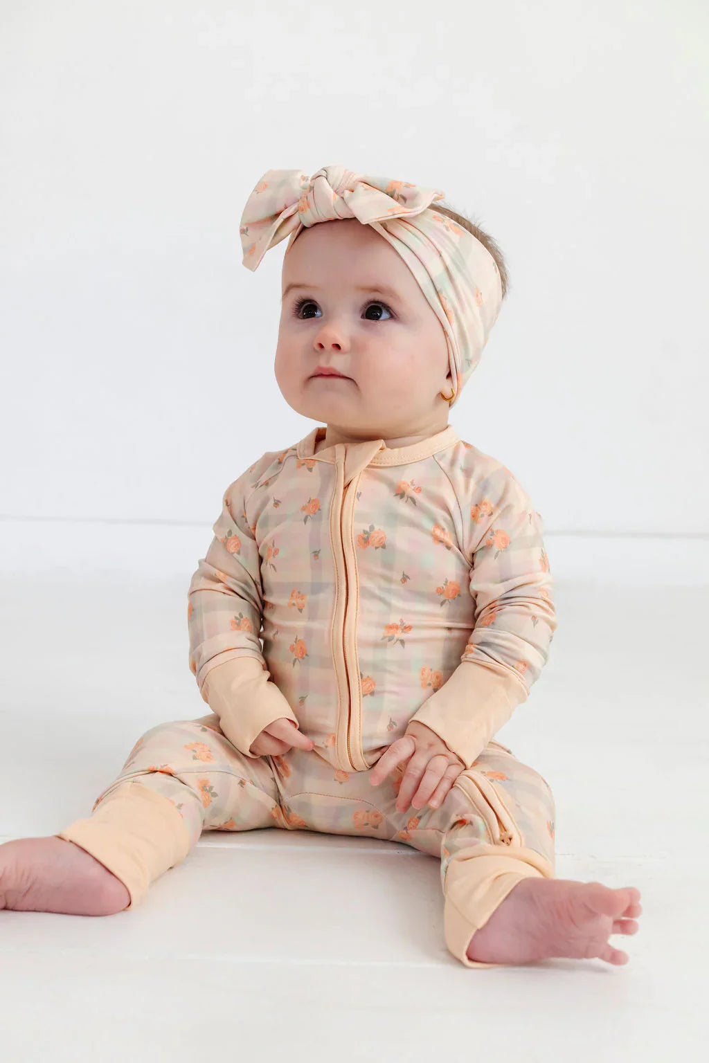 Frankie Plaid Zipper Romper