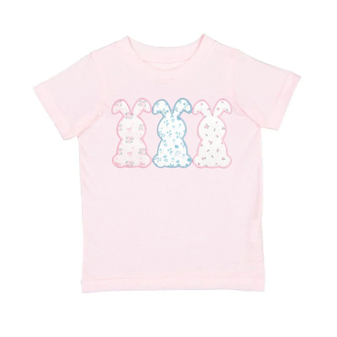 Ballet Floral Bunny Patch Easter Short Sleeve T-Shirt