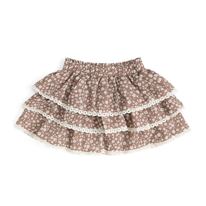 Mocha Floral Skort