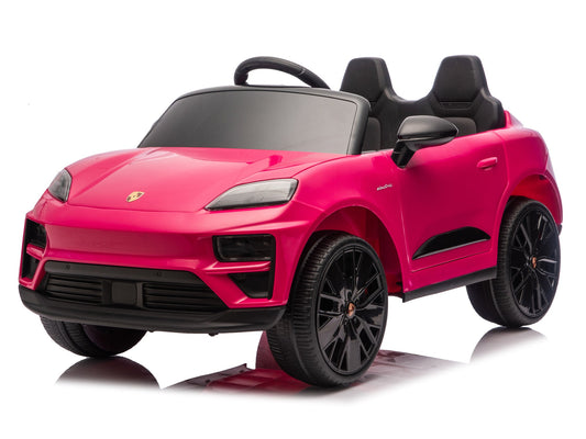 24V Porsche Macan Turbo EV Kids Ride-On Car - Pink