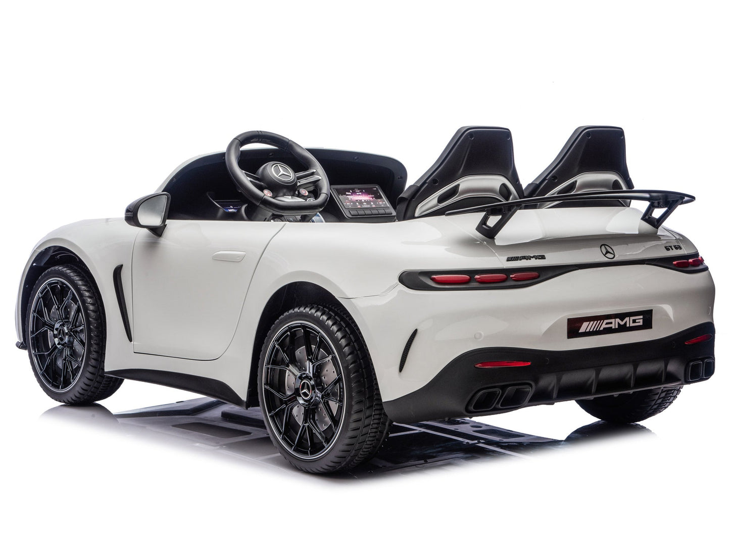 24V Mercedes AMG GT 63 Kids 2-Seater Ride On-Car - White