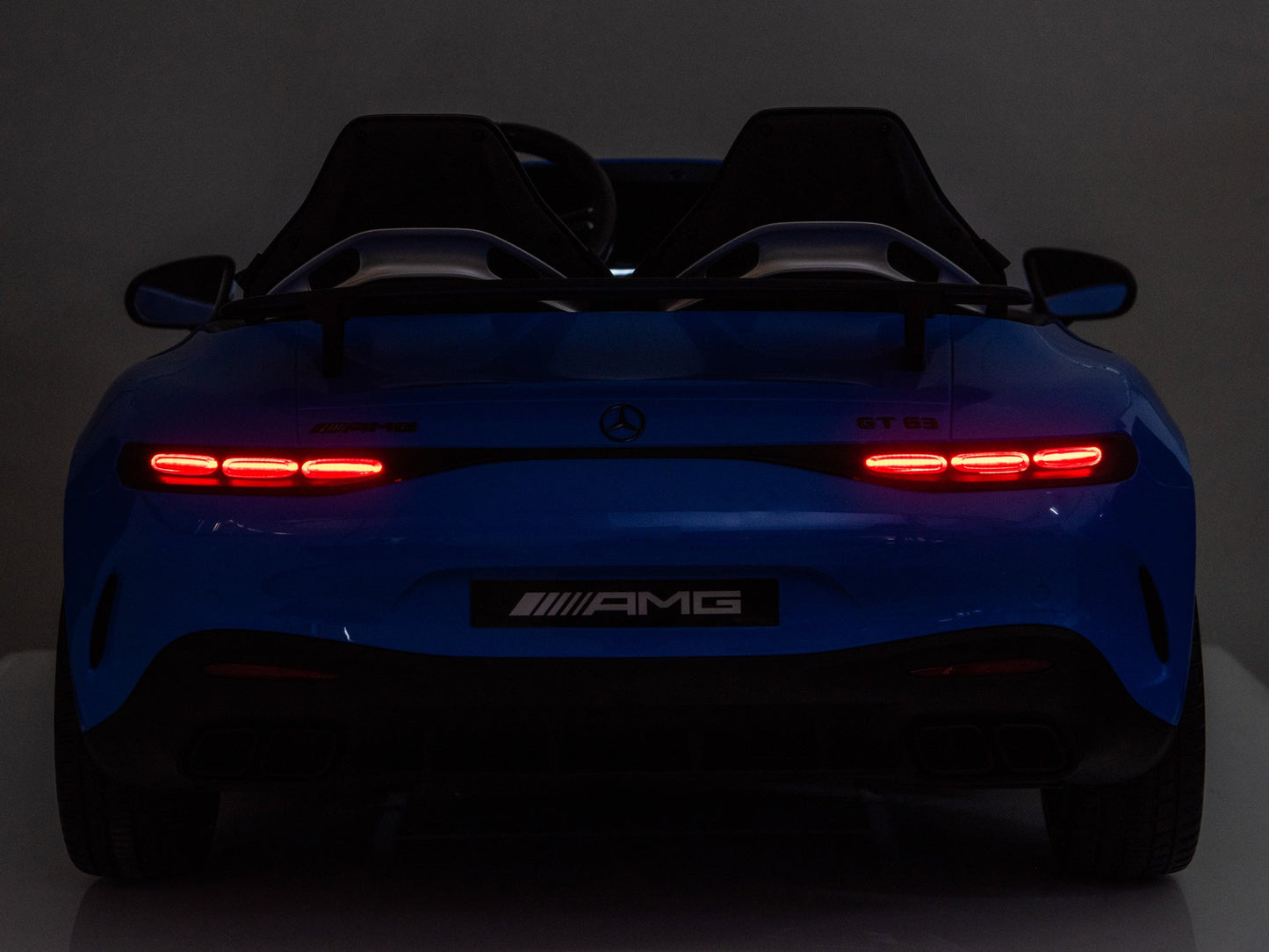 24V Mercedes AMG GT 63 Kids 2-Seater Ride On-Car - Blue