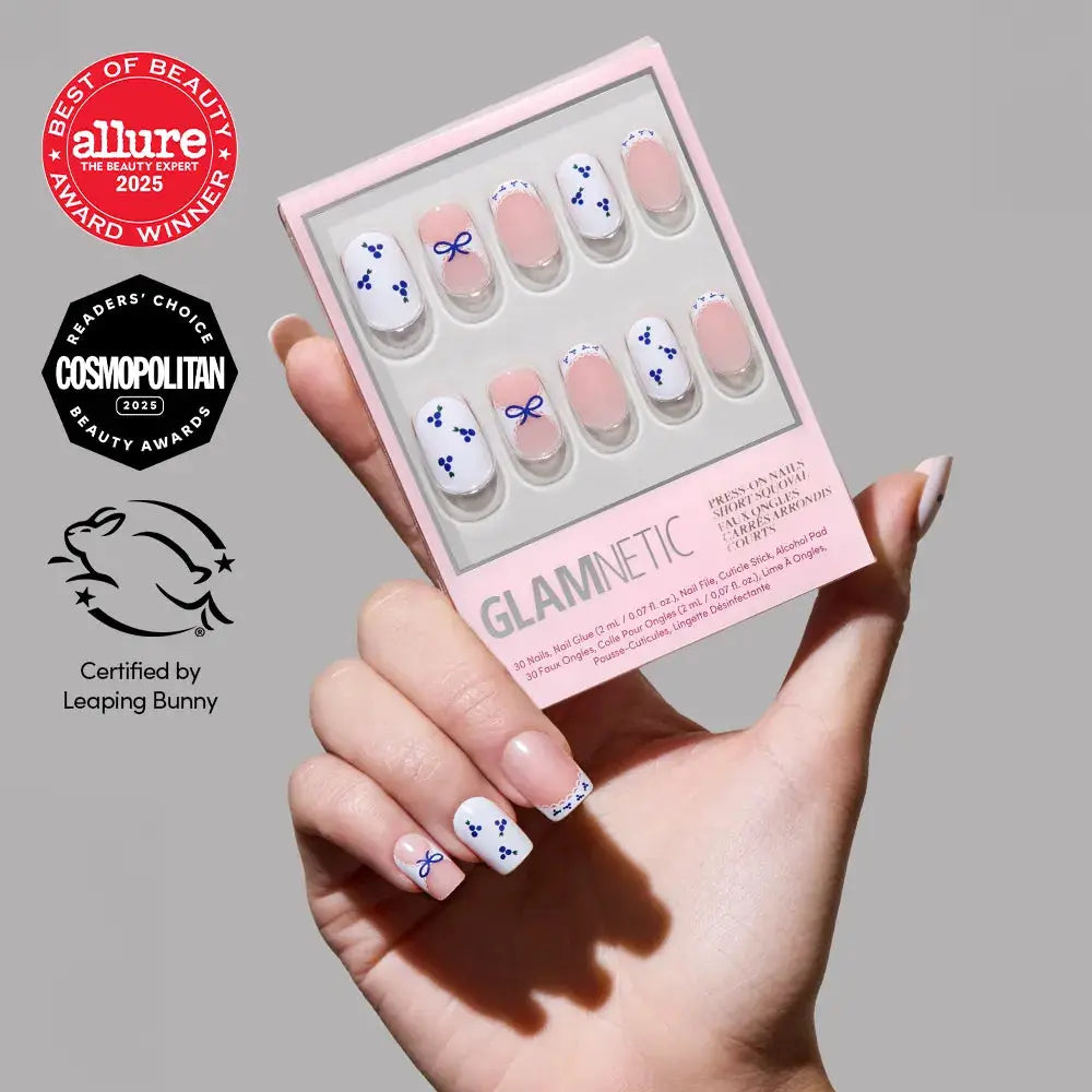 Blue A Kiss Press-On Nails | Short Squoval