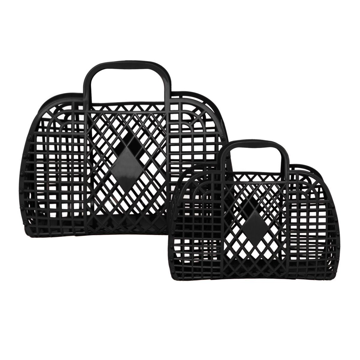 Sun Jellies - Small Retro Basket - Black