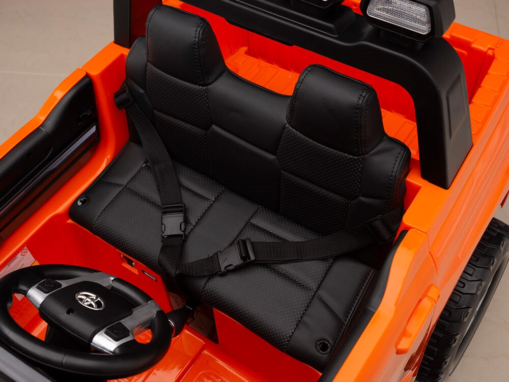 12V Kids Battery Powered Remote Control SPECIAL EDITION Toyota Tundra Ride On Truck - Orange
