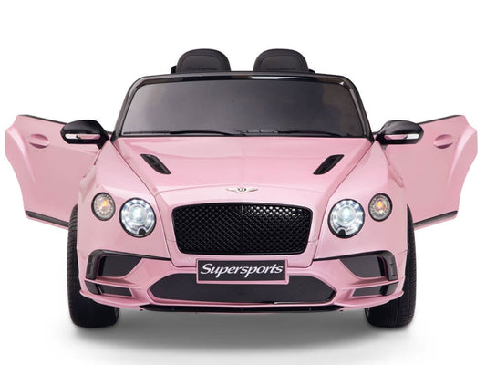 12V Bentley Continental Supersports Kids Battery Operated Ride On Car with Remote - Pink