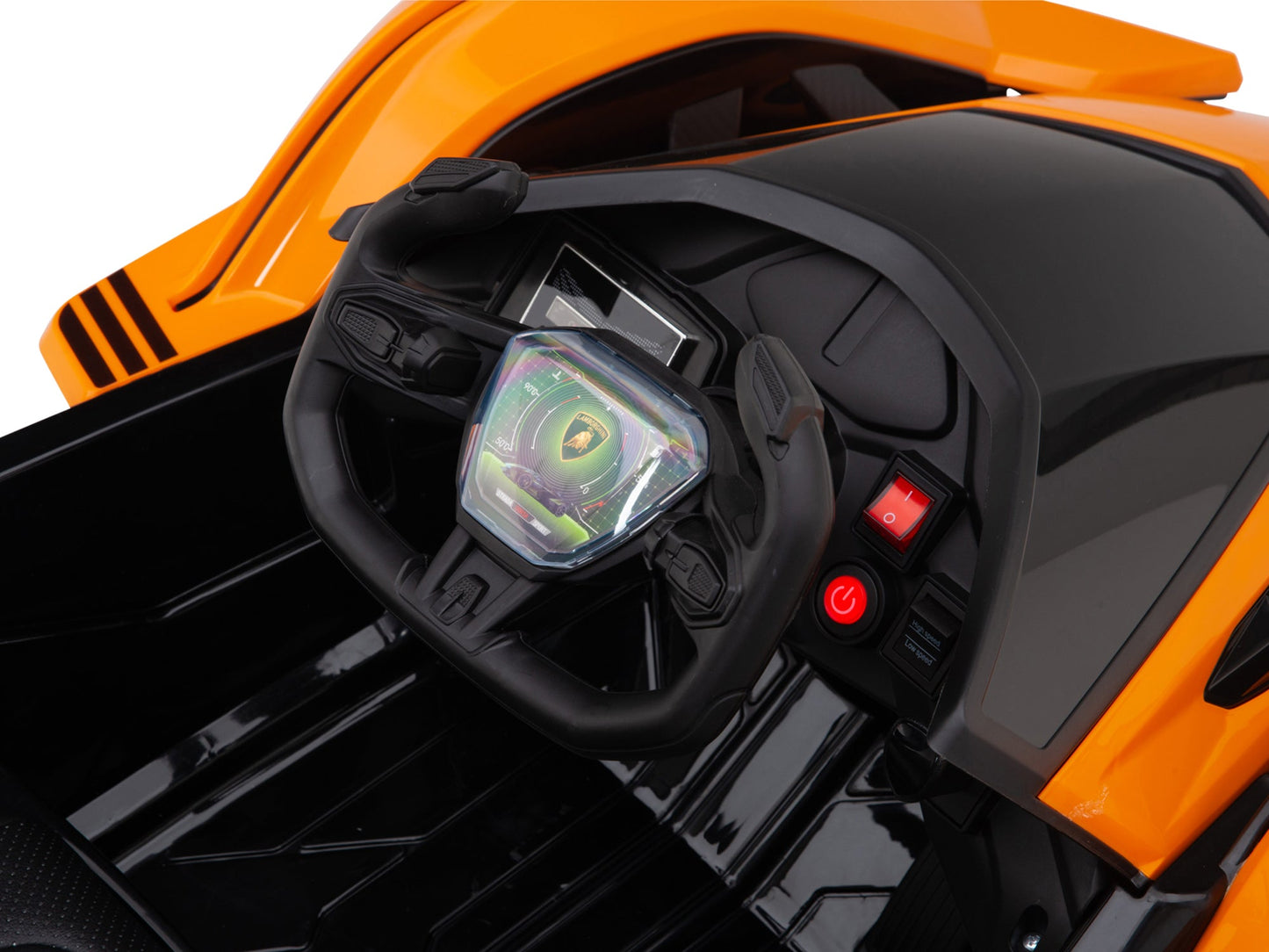 Lamborghini V12 Vision GT Kids Ride On Car with Remote Control - Orange