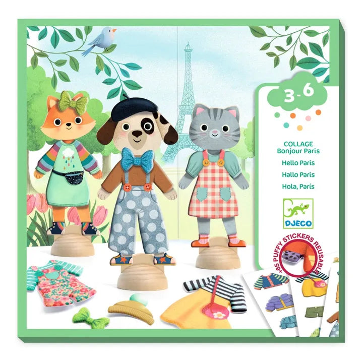 Bonjour Paris Collage Craft  Kit
