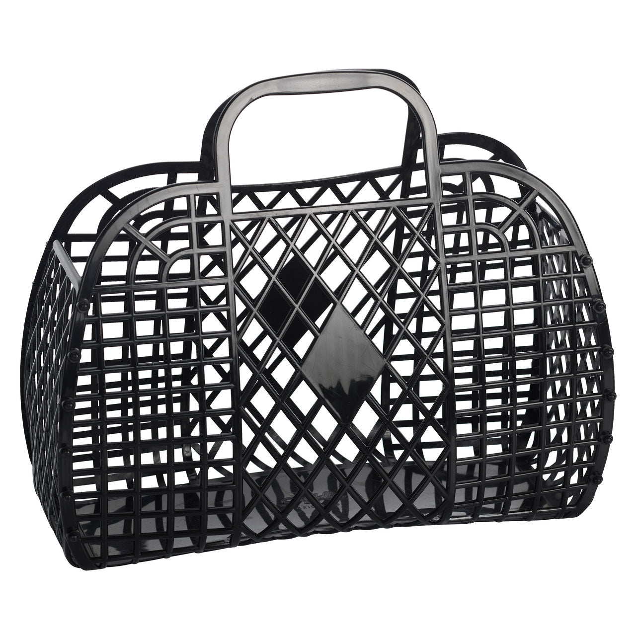Sun Jellies - Large Retro Basket-Black