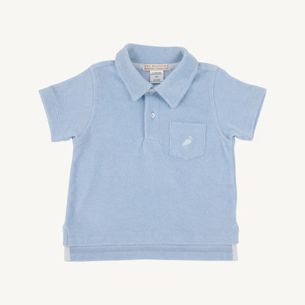 Beale Street Blue/Worth Ave White Prim and Proper Polo-Terrycloth