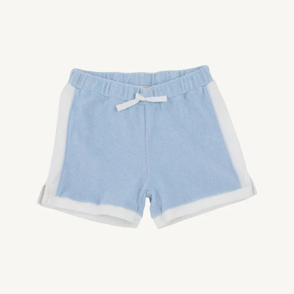 Beale Street Blue/Worth Ave White Shaefer Shorts- Terrycloth